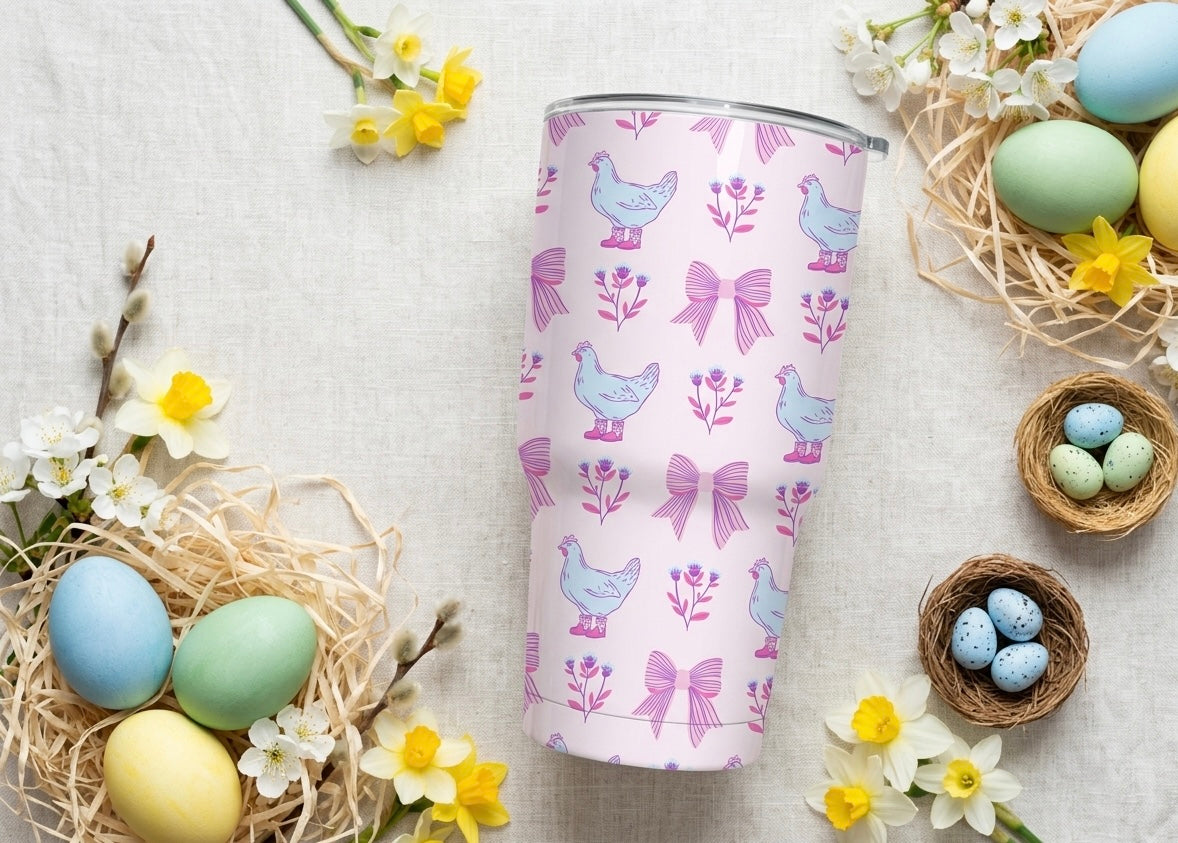 Chicken Coquette Easter 40oz Tumbler