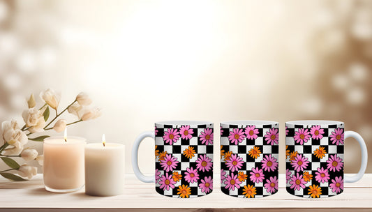 Floral Coffee Cup – 11oz