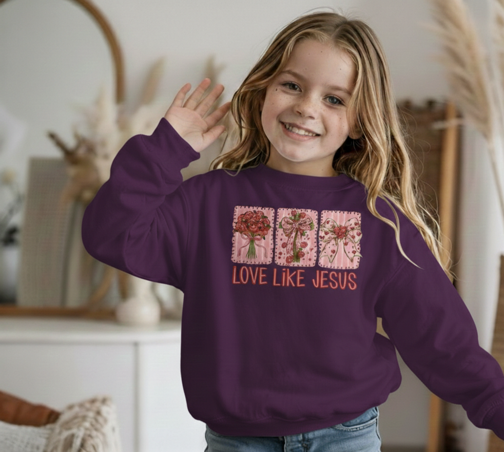 Love Like Jesus Girls Crewneck