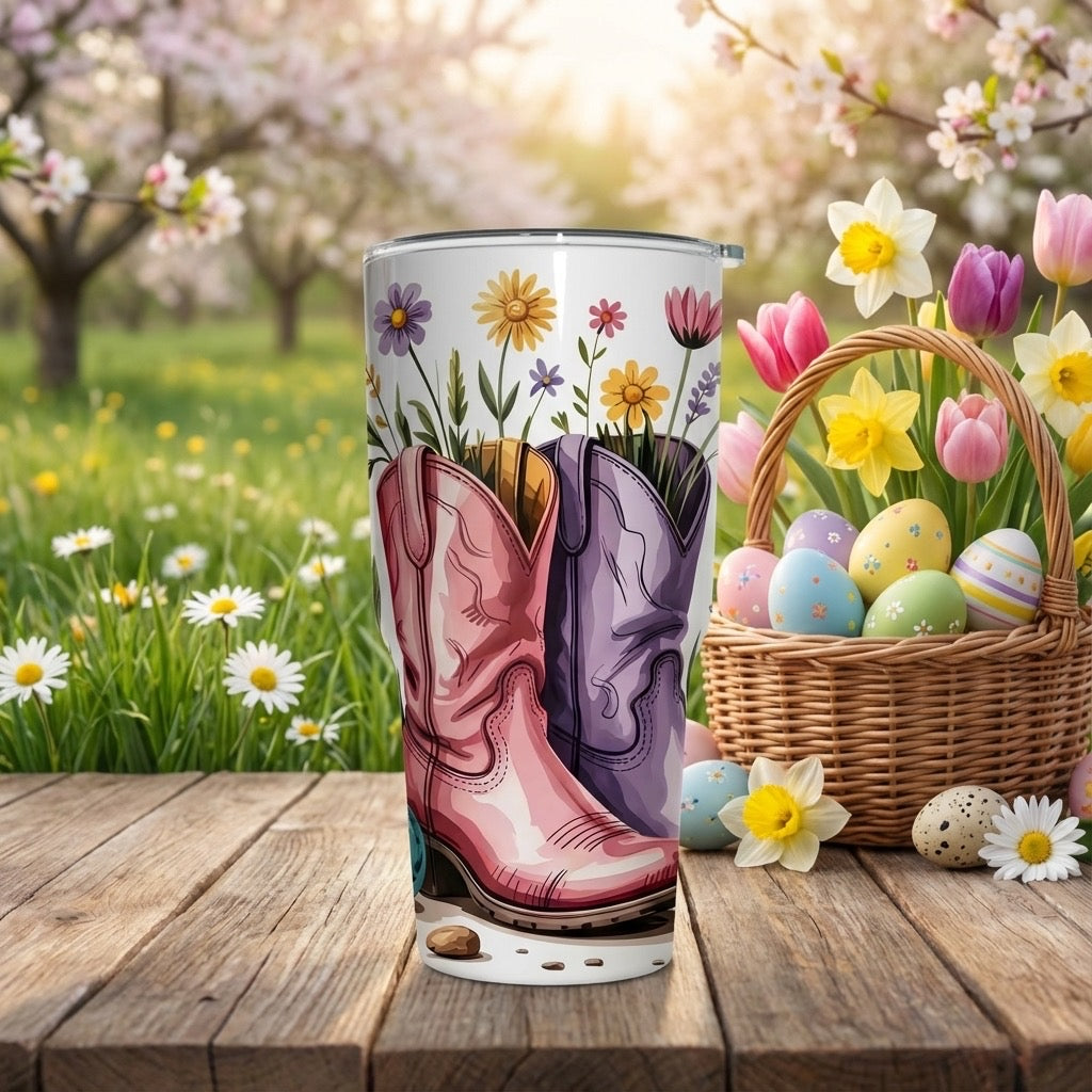 Western Easter 20oz Tumbler – Country Spring Drinkware