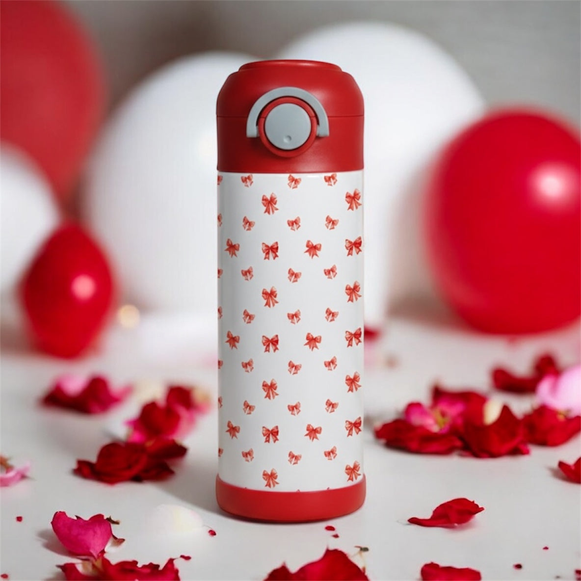 Coquette Ribbon Valentine’s Kids Tumbler