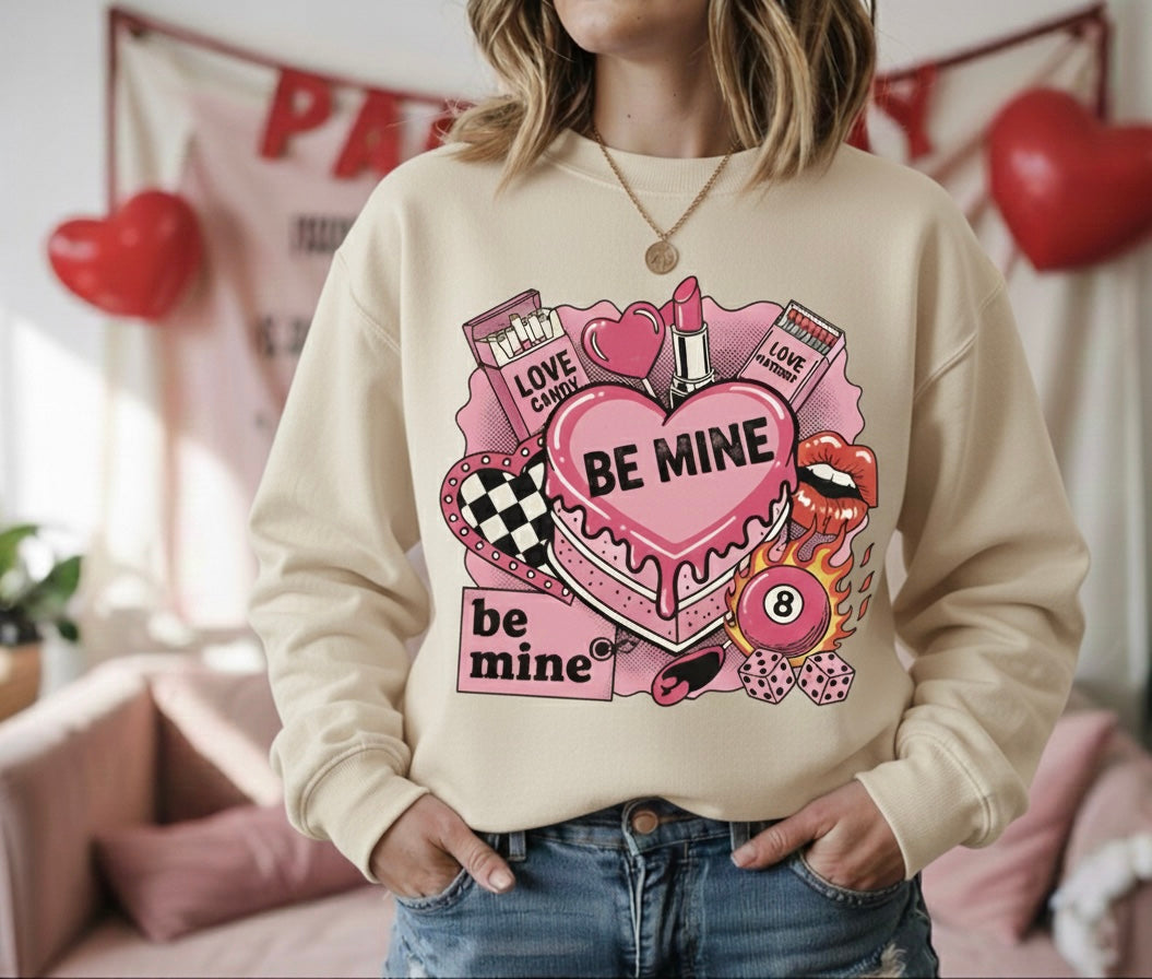 Be Mine Crewneck – Valentine’s Sweatshirt