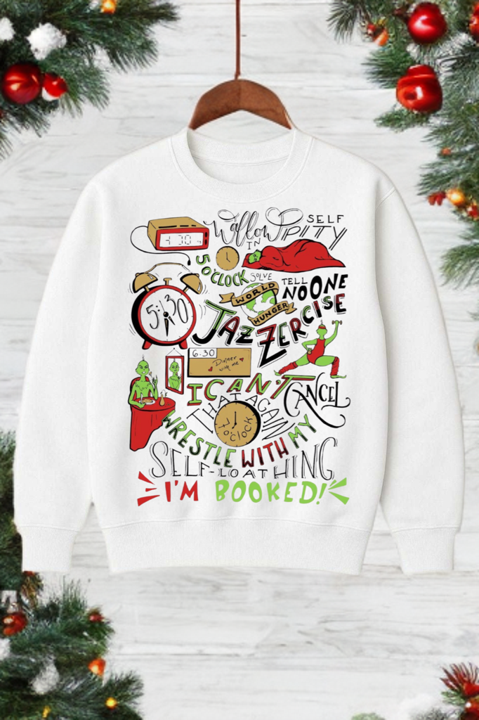 Grinch Schedule Crewneck – Funny Christmas Sweatshirt