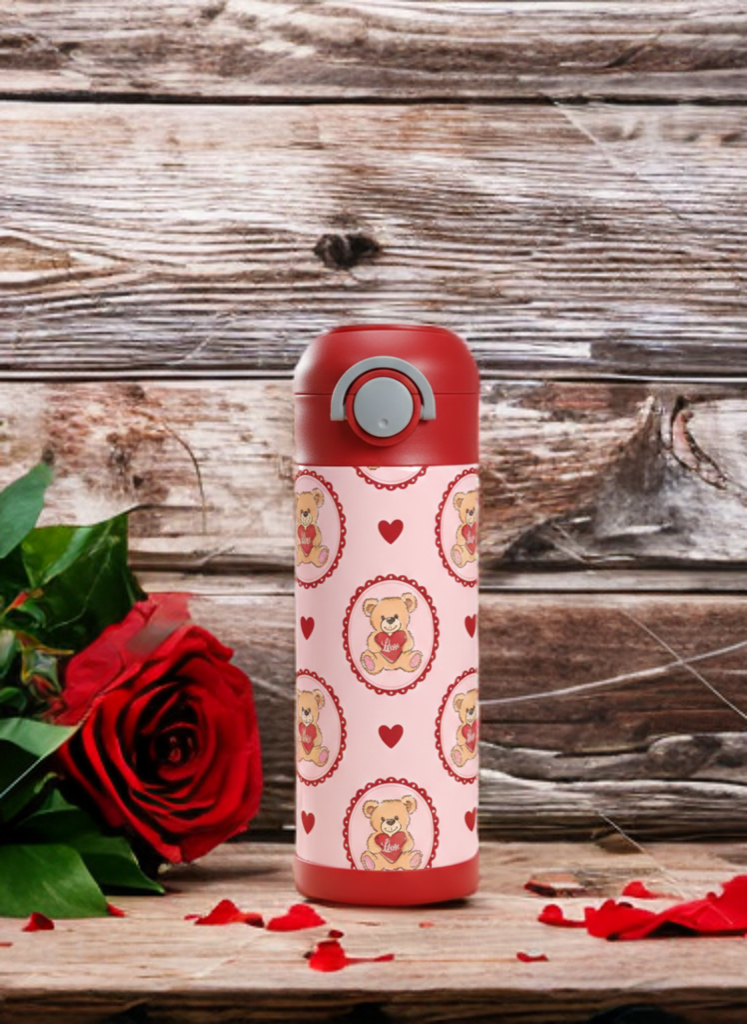 Valentine Teddy Bear Kids Tumbler