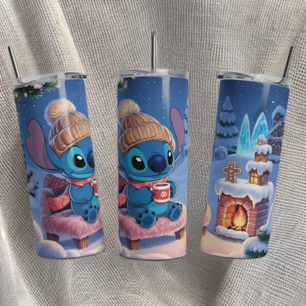 Stitch Christmas 20oz Tumbler – Holiday Disney Drinkware