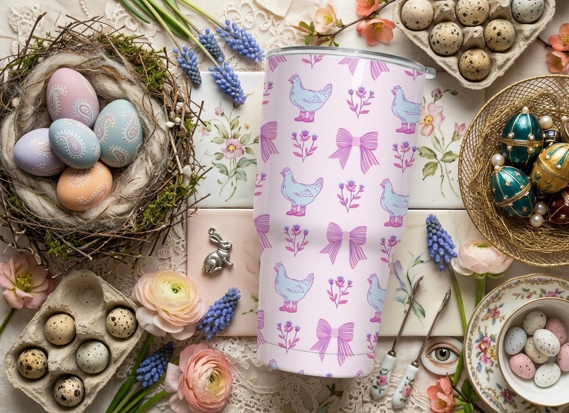 Chicken Coquette Easter 40oz Tumbler