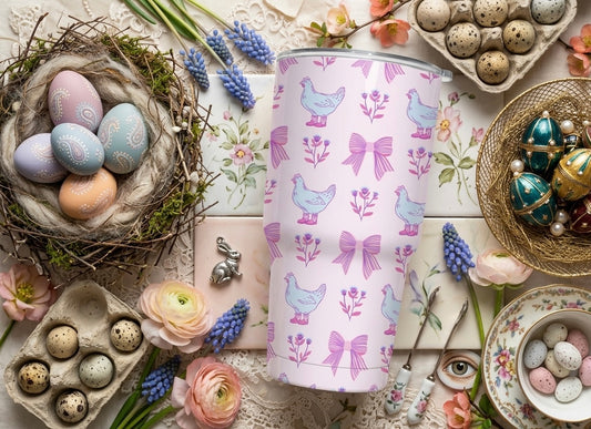 Chicken Coquette Easter 40oz Tumbler