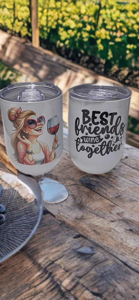 Best Friends Wine Together – Wine Tumbler