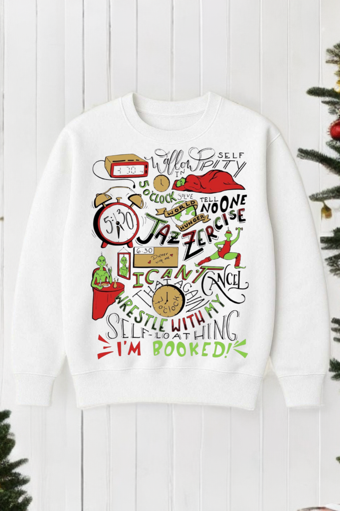 Grinch Schedule Crewneck – Funny Christmas Sweatshirt