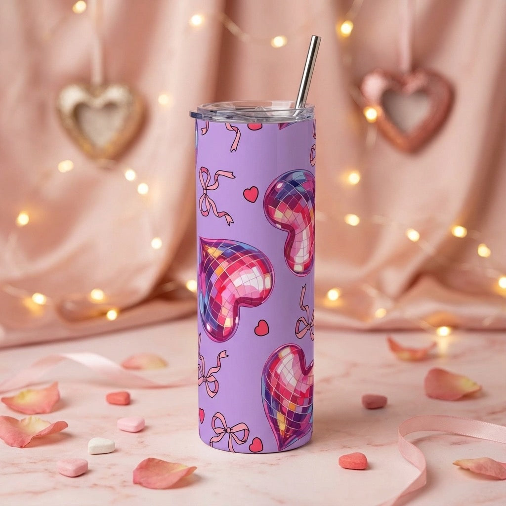 Disco Heart 20oz Tumbler – Valentine Collection