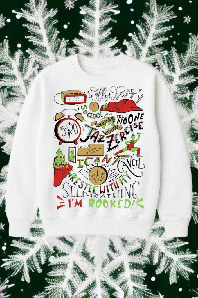 Grinch Schedule Crewneck – Funny Christmas Sweatshirt