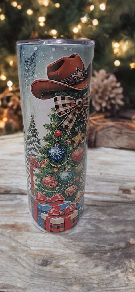 Rustic Christmas 20oz Tumbler