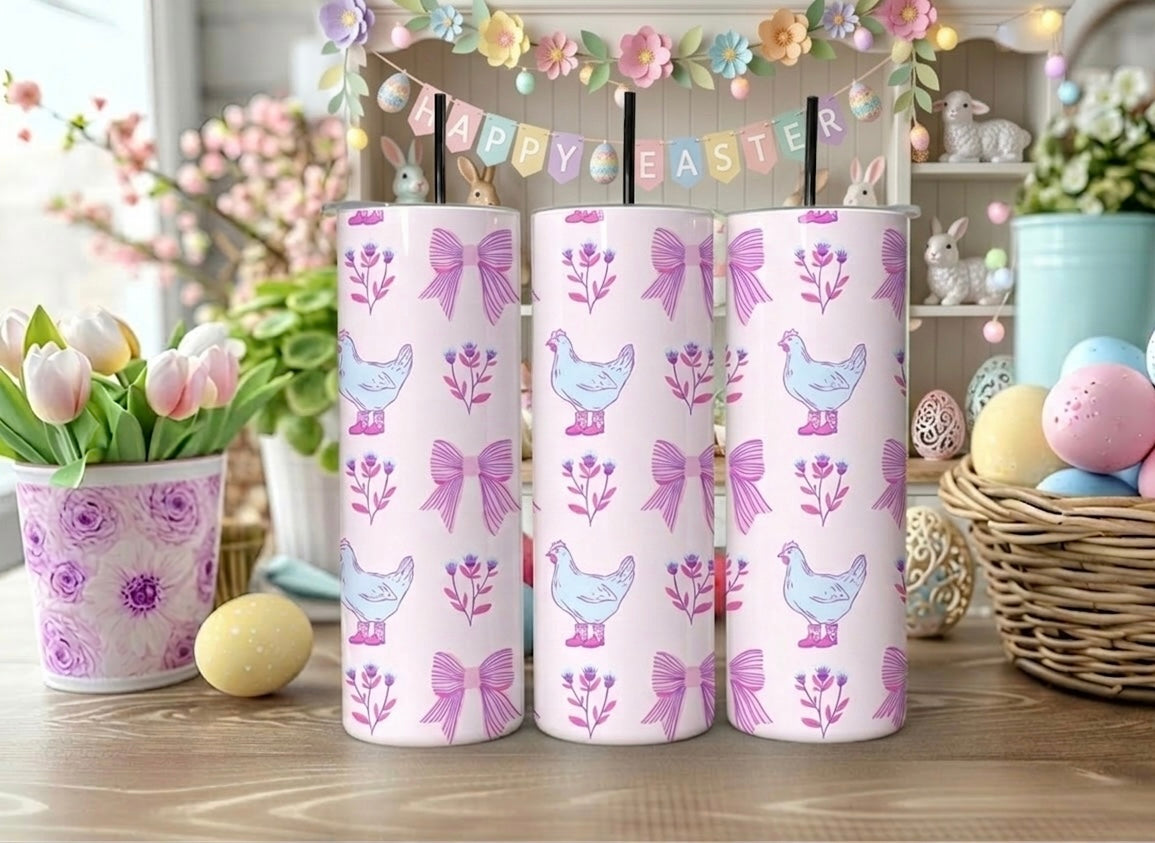 Chicken Coquette Easter 20oz Tumbler