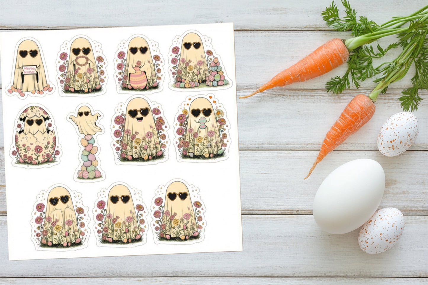 Ghost Bunnies Sticker Sheet
