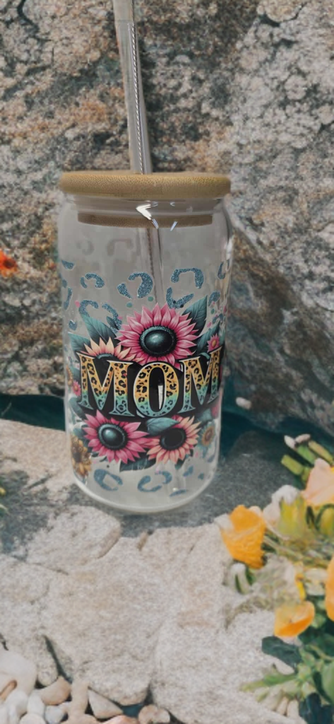 Leopard Mom Frosted Tumbler