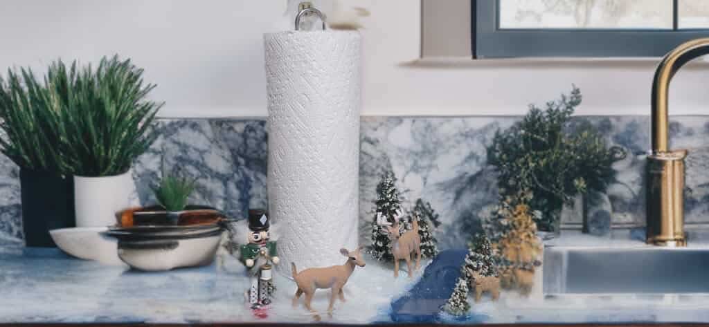 Christmas Paper Towel Holder – Holiday Kitchen Accessory
