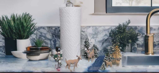 Christmas Paper Towel Holder – Holiday Kitchen Accessory