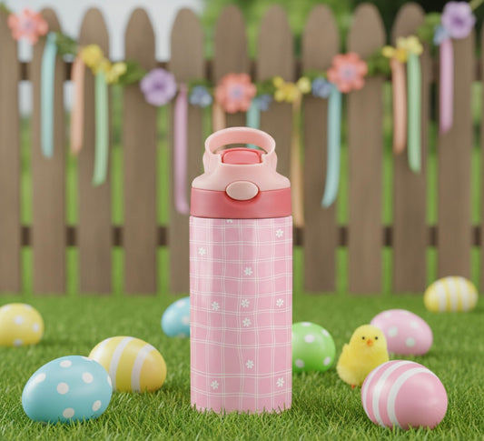 Pink Daisy Easter Toddler Sippy Cup