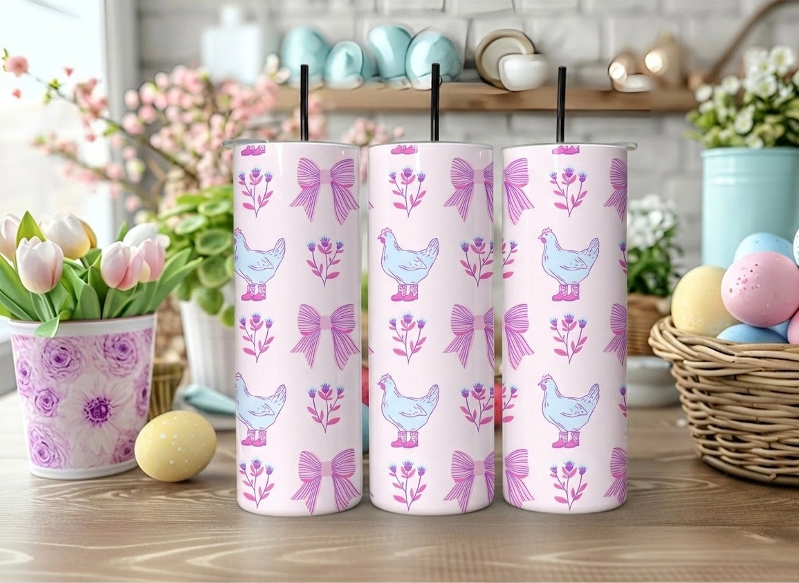 Chicken Coquette Easter 20oz Tumbler