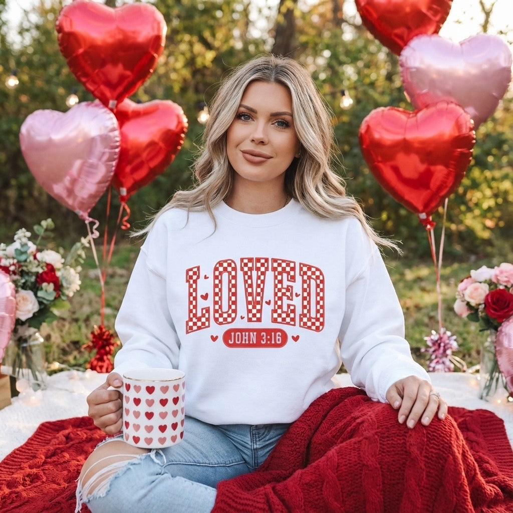 Loved – John 3:16 Valentine’s Medium Gift Basket | Faith-Based Gift Set