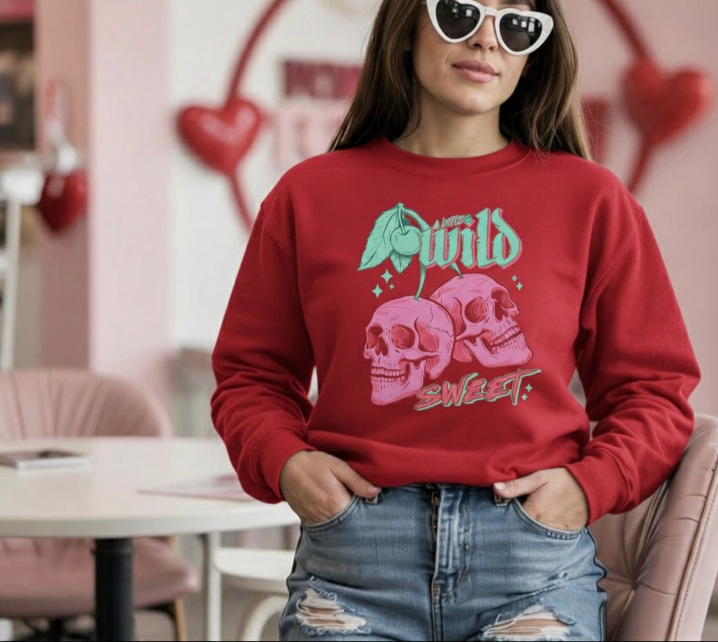 A Little Wild & Sweet Valentine Crewneck