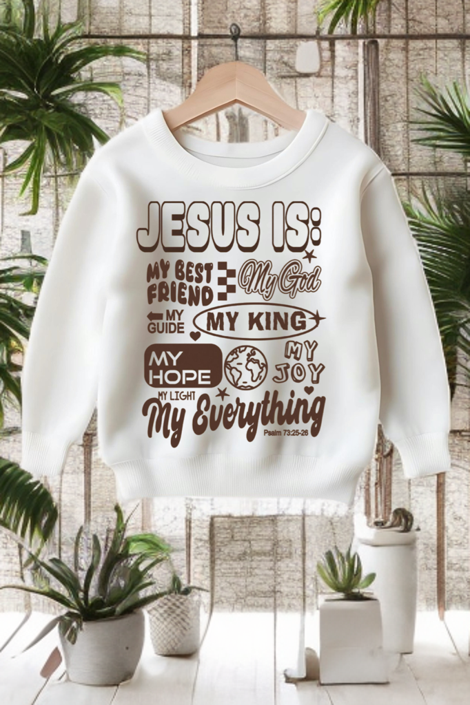 Jesus Is My Toddler Crewneck – Faith-Based Christian Sweatshirt