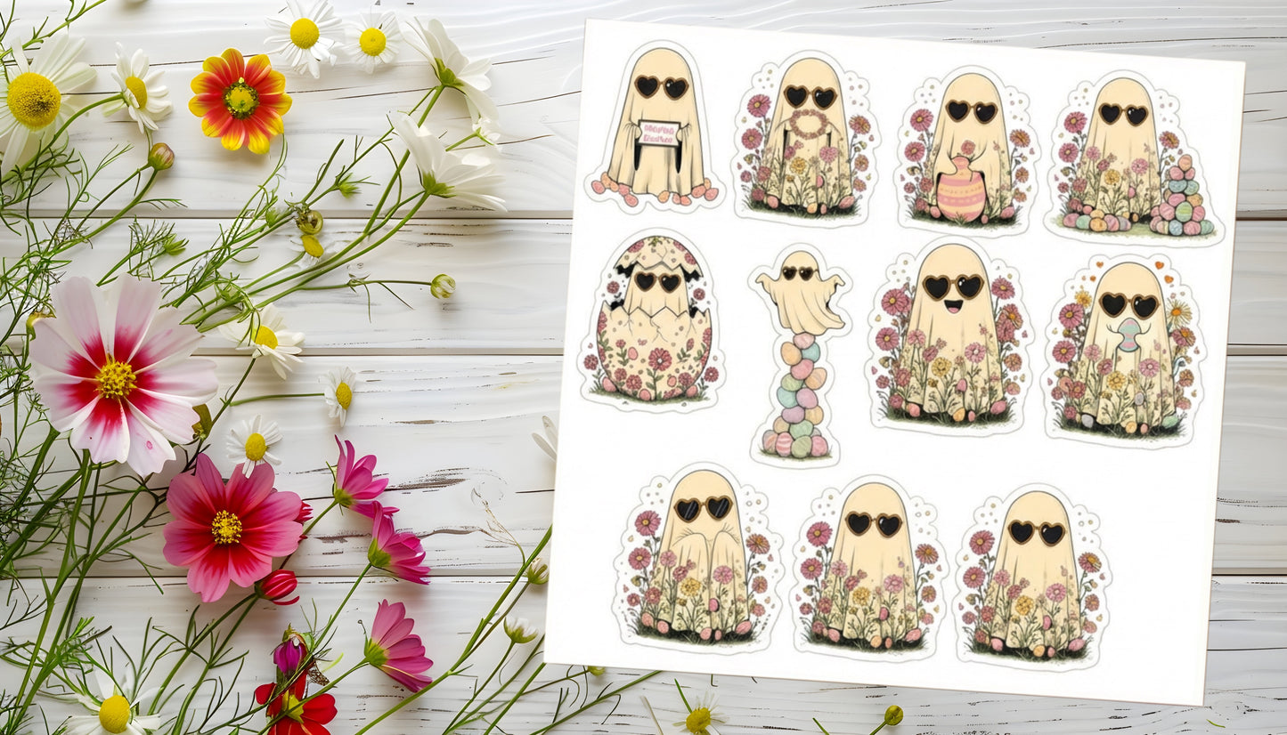 Ghost Bunnies Sticker Sheet