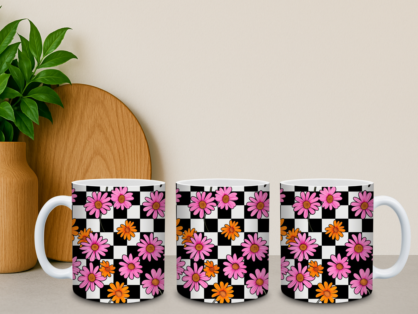 Floral Coffee Cup – 11oz