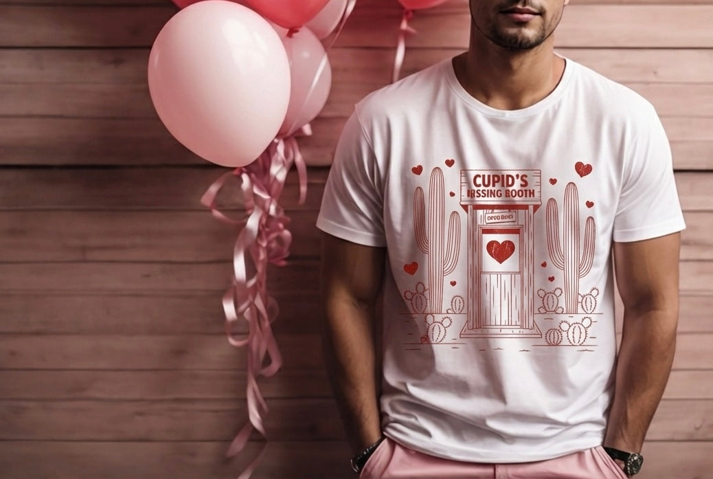 Cupid’s Kissing Booth Men’s T-Shirt