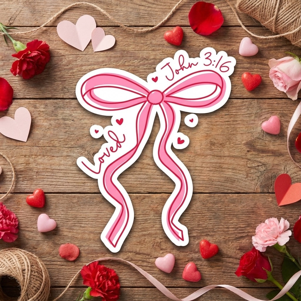 Loved – John 3:16 Valentine’s Medium Gift Basket | Faith-Based Gift Set