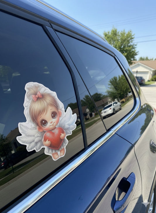 Angel Car Decal – Vinyl Sticker