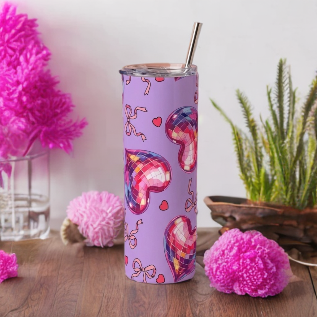 Disco Heart 20oz Tumbler – Valentine Collection