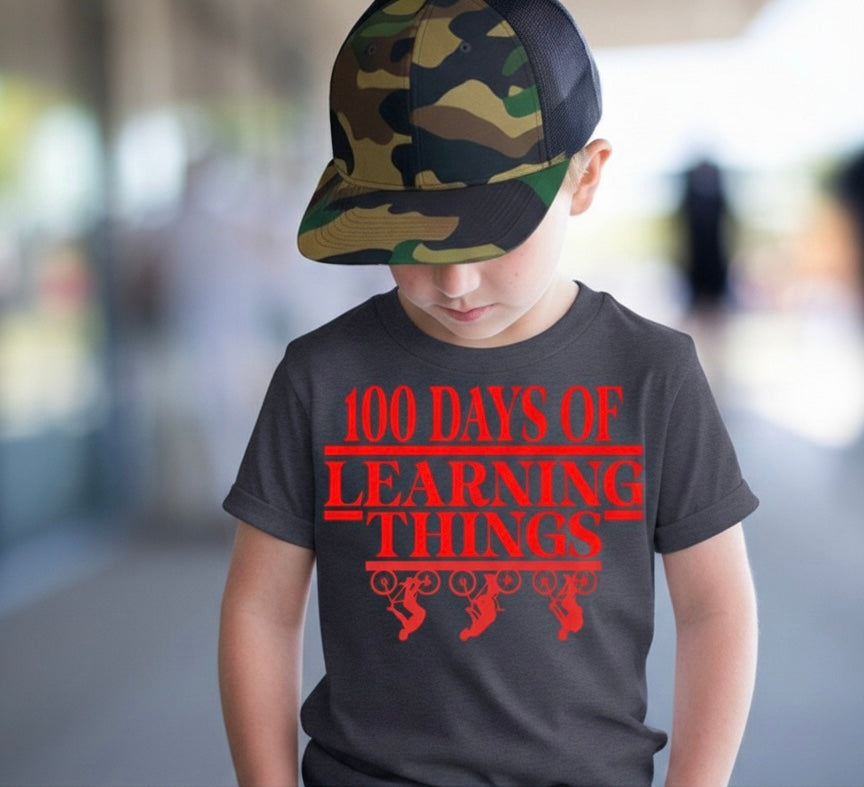 100 Days of Learning Things Kids T-Shirt