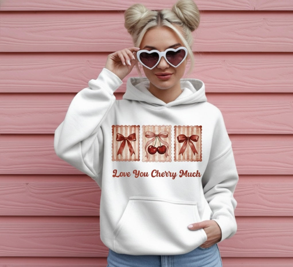 Love You Cherry Much Valentine Hoodie
