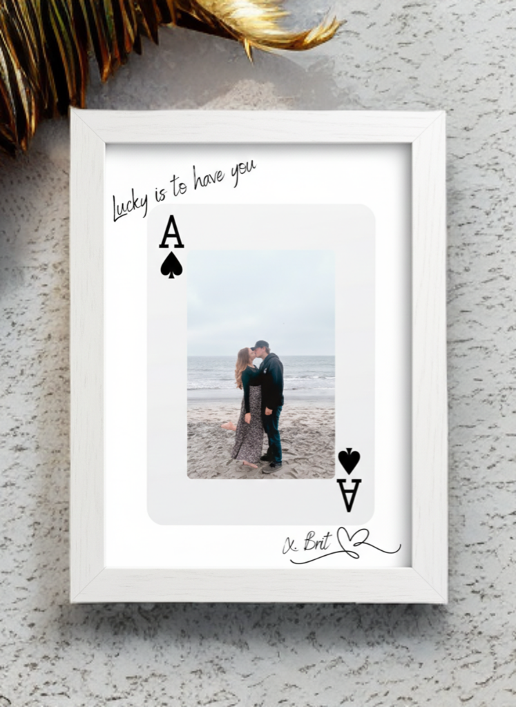 Custom Ace Card Photo Frame (5x7)