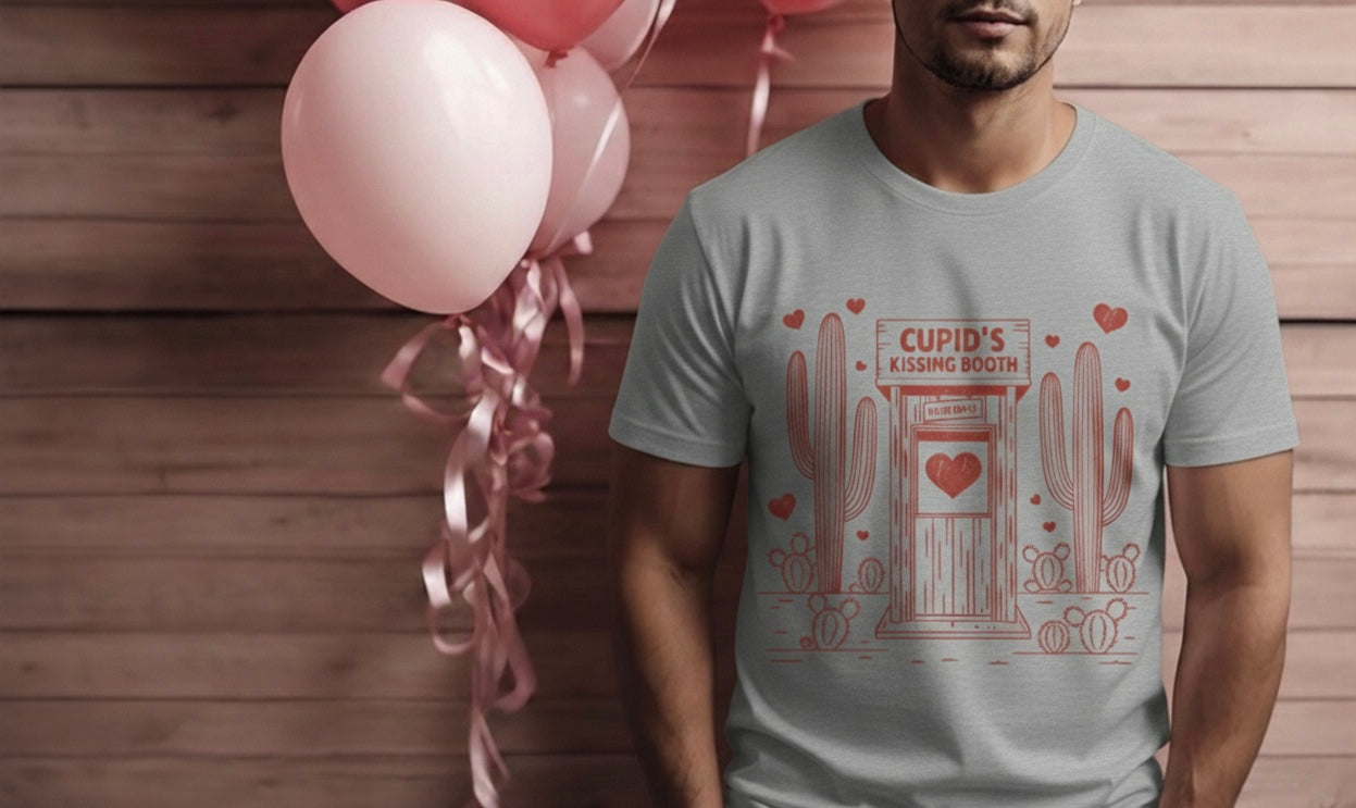 Cupid’s Kissing Booth Men’s T-Shirt