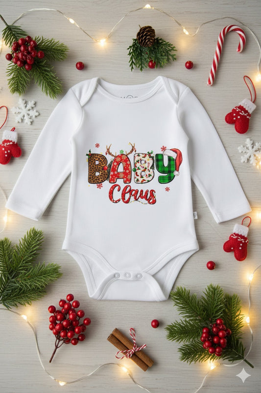 Baby Claus Holiday Onesie – Cute Christmas Outfit for Little Elves