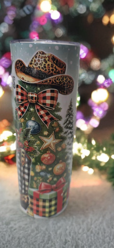 Rustic Christmas 20oz Tumbler