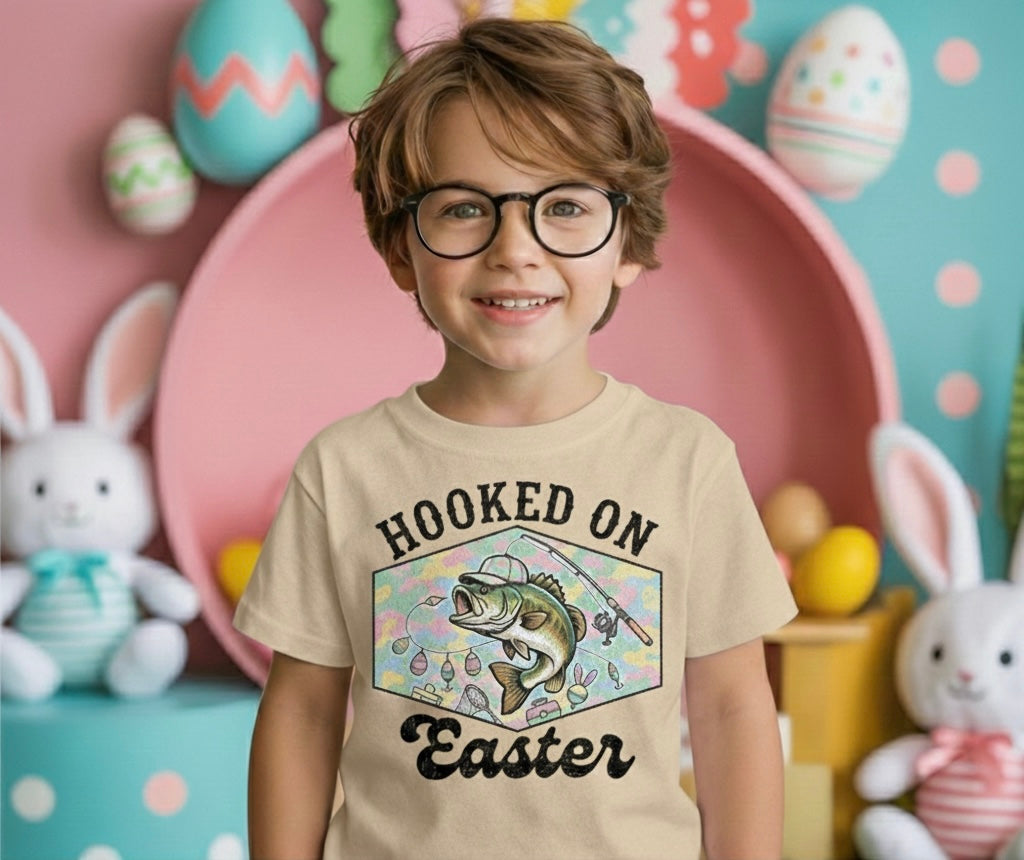 Hooked on Easter Boys T-Shirt