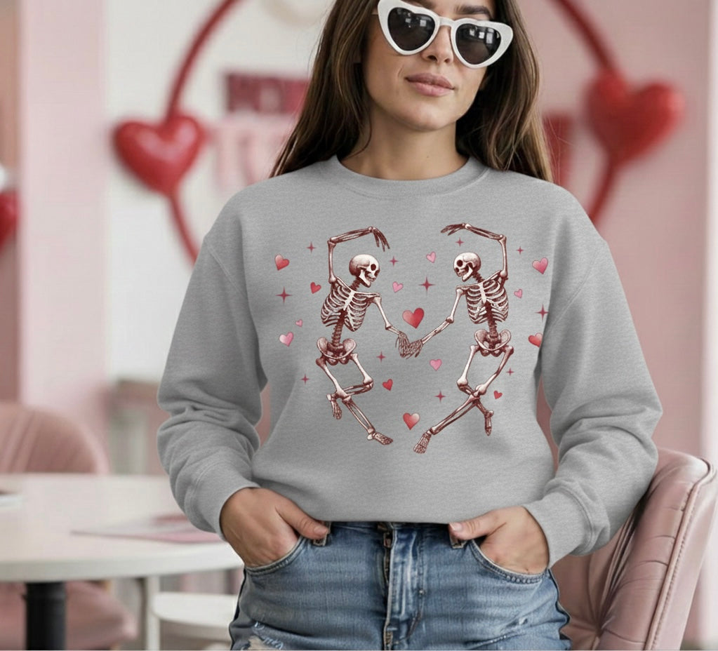 Skeleton Valentine’s Crewneck