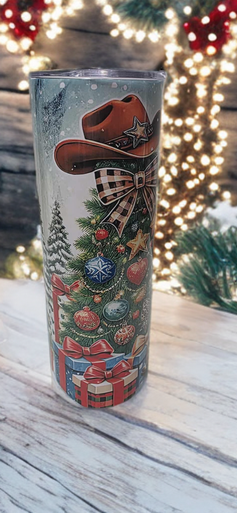 Rustic Christmas 20oz Tumbler