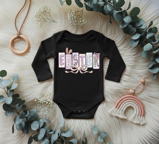 Coquette Easter Long Sleeve Onesie