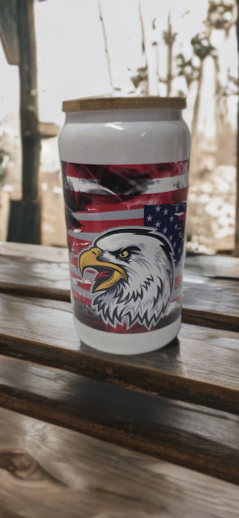 American Pride Glass Cup
