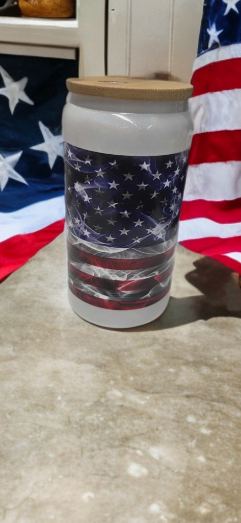 American Pride Glass Cup