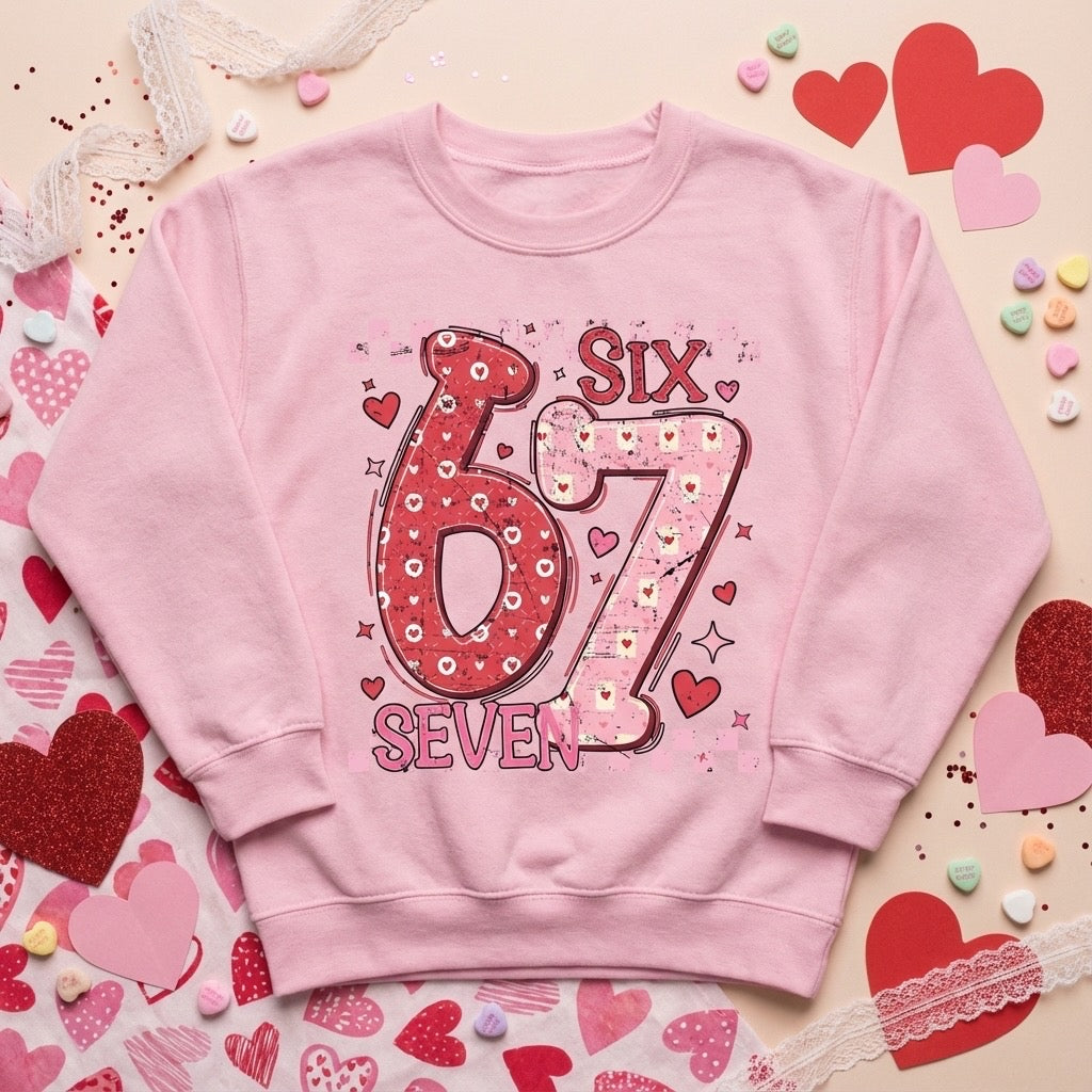 67 Valentine Kids Crewneck