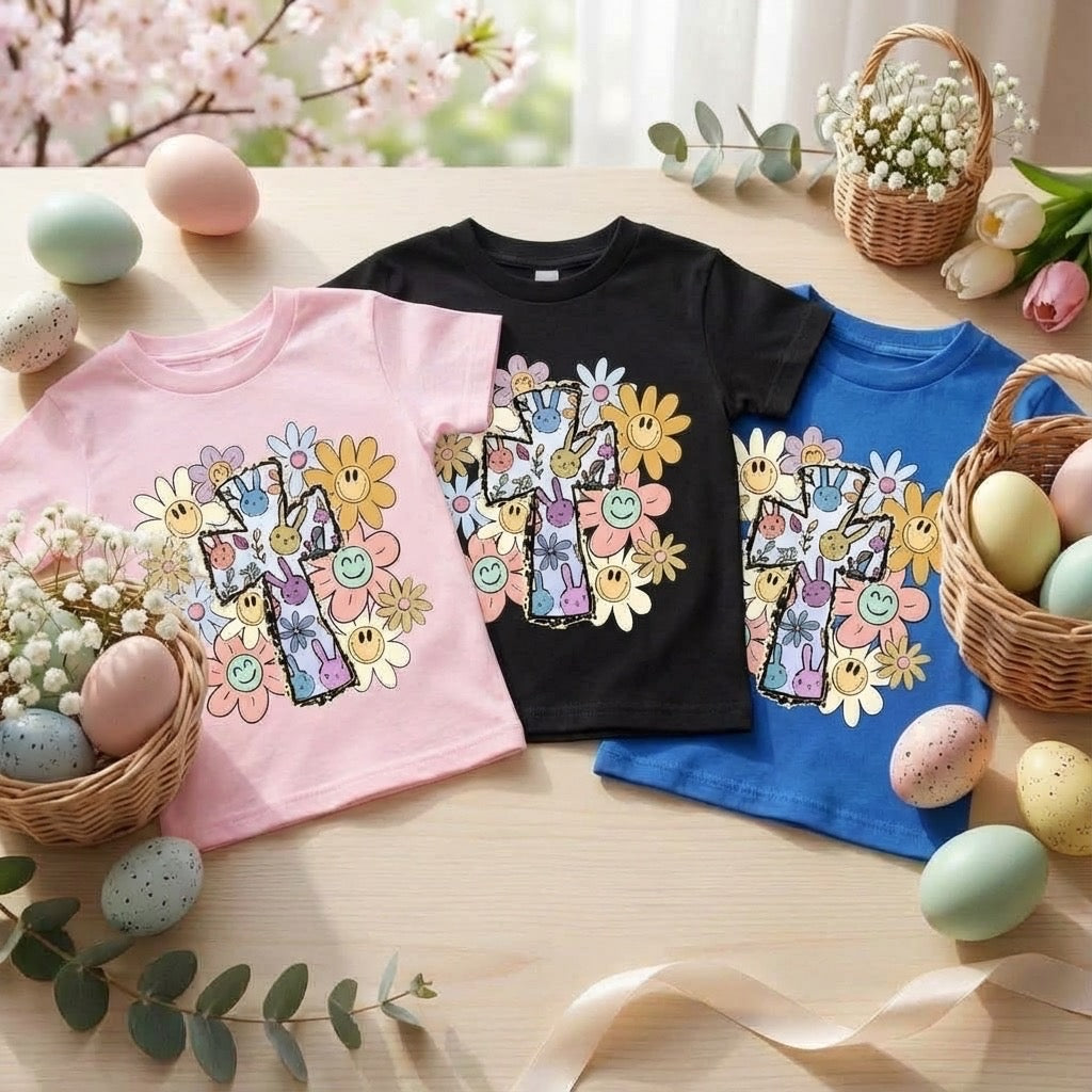 Easter Cross Toddler T-Shirt – Faith-Based Easter Tee