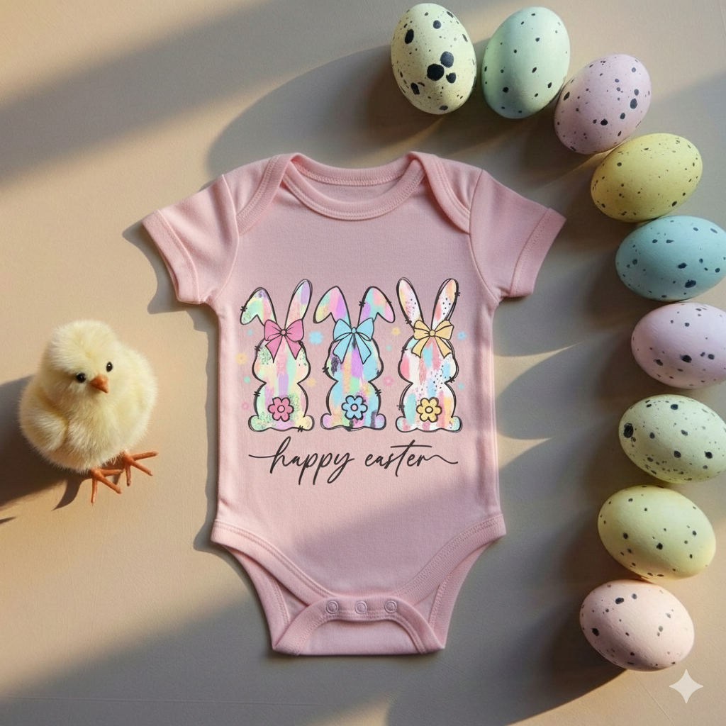 Happy Easter Baby Onesie – Easter Baby Bodysuit