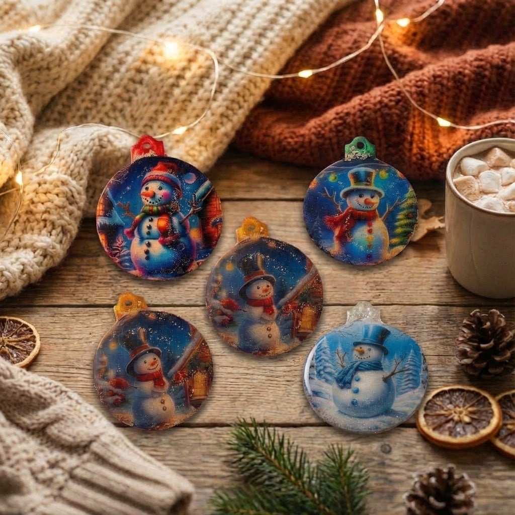 Snowman Christmas Ornaments – Holiday Tree Décor