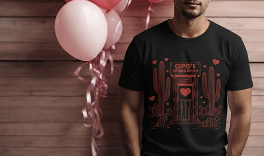 Cupid’s Kissing Booth Men’s T-Shirt