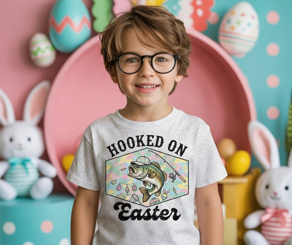 Hooked on Easter Boys T-Shirt